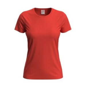 Stedman Classic Women T-shirt Orange/Rød bomuld X-Small Dame