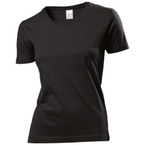 Stedman Classic Women T-shirt Sort bomuld X-Small Dame