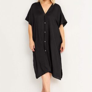 Strandkaftan med knapper Como