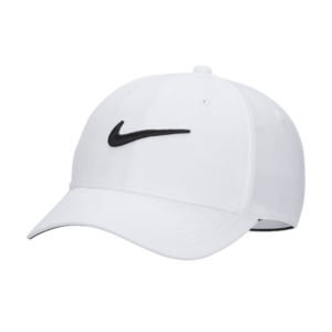 Struktureret Nike Dri-FIT Club Swoosh-kasket - hvid
