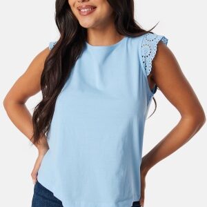 VERO MODA Vmemily SL gathering top Light Blue M