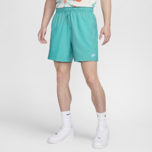 Vævede Nike Club-flow-shorts til mænd - grøn