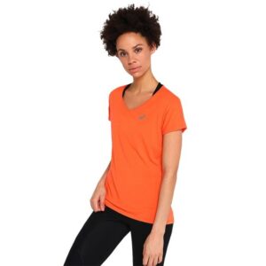 Asics V-Neck SS Top - Dame - Str. XS