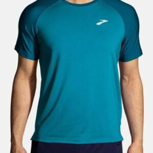 Brooks Atmosphere Short Sleeve 2.0 - Herre - Str. S - Blå