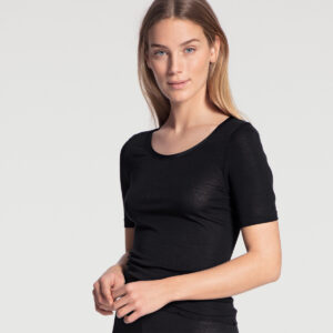 Calida T-shirt, Farve: Sort, Størrelse: XS, Dame