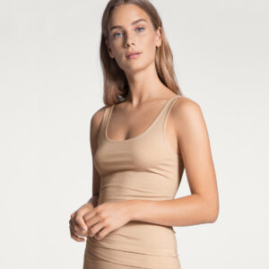 Calida Tank Top, Farve: Beige, Størrelse: XS, Dame