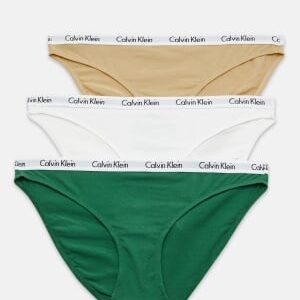 Calvin Klein Bikini 3PK BP4 FOLIAGE/WHITE/TR XS