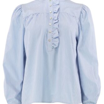 Continue - Bluse - Arianna Stripe - Blue Stripe