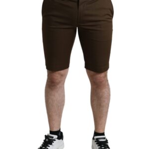 Dolce & Gabbana Brun Bomuld Stretch Men Bermuda Shorts