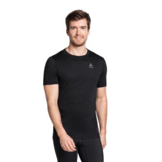 Odlo Top Crew Neck Short Sleeve - Herre - Str. S - Sort