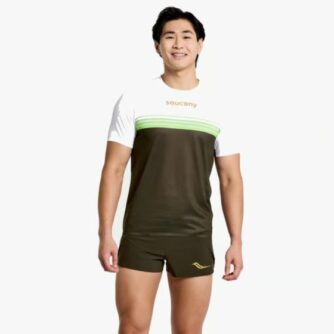 Saucony Elite Short Sleeve - Herre - Str. S - Grøn