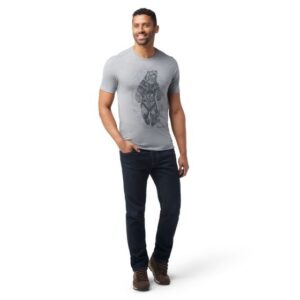 Smartwool Always Explore Short Sleeve Graphic Tee Slim Fit - Herre - Str. S - Grå