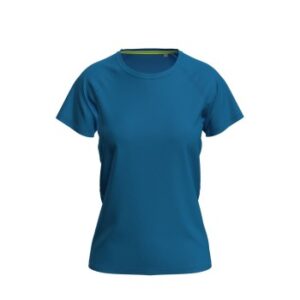 Stedman Active 140 Raglan For Women Blå polyester Small Dame