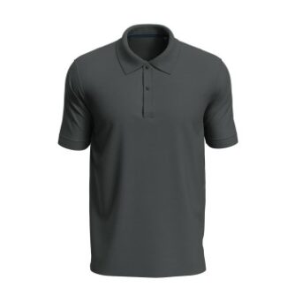 Stedman Henry Polo Short Sleeve Mørkgrå bomuld Small Herre