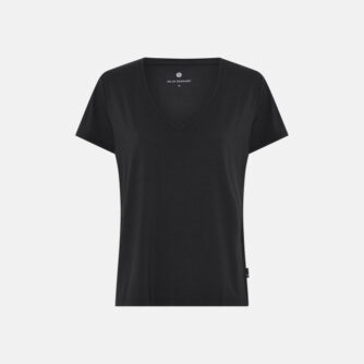 T-shirt v-hals | bambus | sort