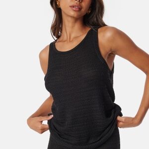 VILA Vimargot open O-Neck S/L knit top Black M