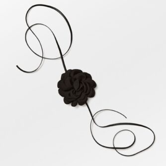 Althea Blomster Choker - Sort