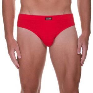 Bruno Banani 2P Check Line 2.0 Sports Brief Rød polyamid Small Herre