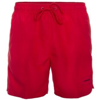 Calvin Klein Badebukser Core Solids Drawstring Swim Shorts Rød polyester Medium Herre