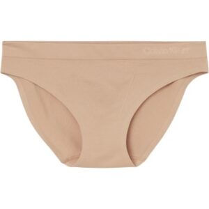 Calvin Klein Trusser 2P Fusion Flex Bikini Brief Beige polyamid Large Dame