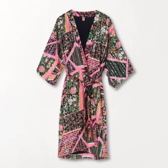 Flowerwhirl Kimono Dress