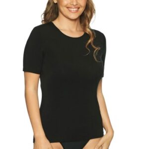 Lady Avenue Bamboo Short Sleeved T-Shirt Sort Bambus X-Small Dame