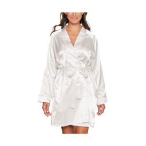 Lady Avenue Satin Short Kimono Benhvid X-Small Dame