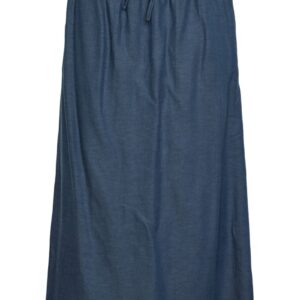 Pieces - Nederdel - PC Karter HW Midi Skirt - Ombre Blue