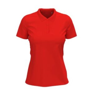 Stedman Claire Short Sleeve Polo Rød ringspundet bomuld X-Small Dame