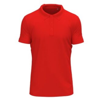 Stedman Clive Short Sleeve Polo Rød ringspundet bomuld Small Herre