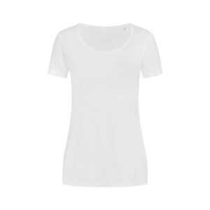 Stedman Finest Cotton T For Women Hvid bomuld Small Dame