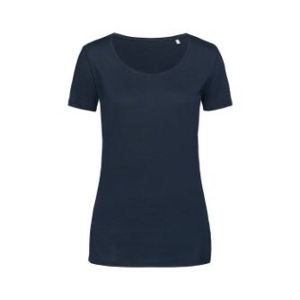 Stedman Finest Cotton T For Women Marineblå bomuld Small Dame