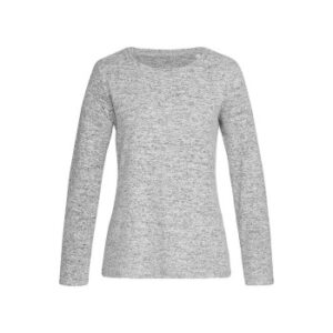 Stedman Knit Long Sleeve For Women Lysegrå Small Dame