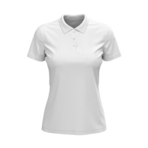 Stedman Lux Short Sleeve Polo For Women Hvid bomuld X-Small Dame