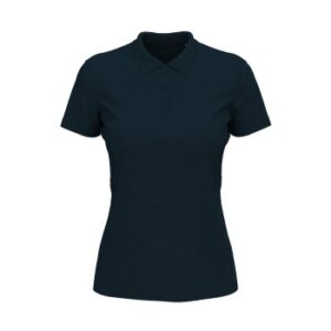 Stedman Lux Short Sleeve Polo For Women Marineblå bomuld X-Small Dame