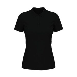 Stedman Lux Short Sleeve Polo For Women Sort bomuld X-Small Dame