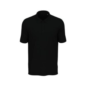 Stedman Lux Short Sleeve Polo Sort bomuld Small Herre