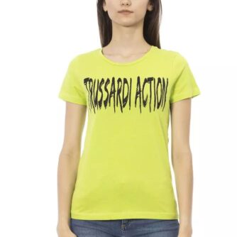 Trussardi Action Grøn Bomuld T-Shirt