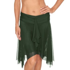 Wiki Basic Beach Skirt Mørkgrøn polyester X-Small Dame