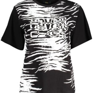 Cavalli Class Elegant Square Print Logo Tee