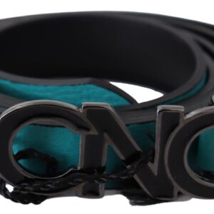 Chic Blue Green Leather Fashion Belt