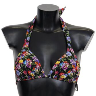 Chic Floral Printed Bikini Top