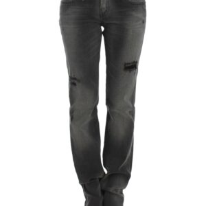 Chic Gray Straight Leg Denim Delight