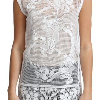 Chic Lace Floral Sleeveless Top