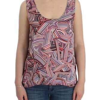 Chic Multicolor Sleeveless Top