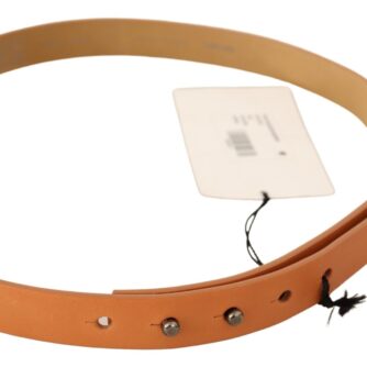 Costume National Chic Orange Leather Fashion Belt