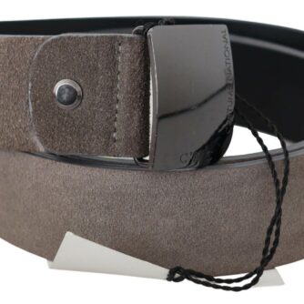 Costume National Classic Brown Leather Adjustable Belt