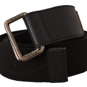 Costume National Elegant Cotton-Leather Blend Fashion Belt