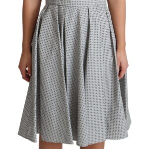 Dolce & Gabbana Chic Polka Dotted Sleeveless A-Line Dress