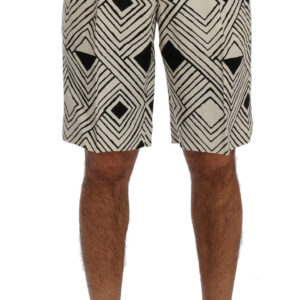 Dolce & Gabbana Chic Striped Casual Shorts - Hemp & Linen Blend